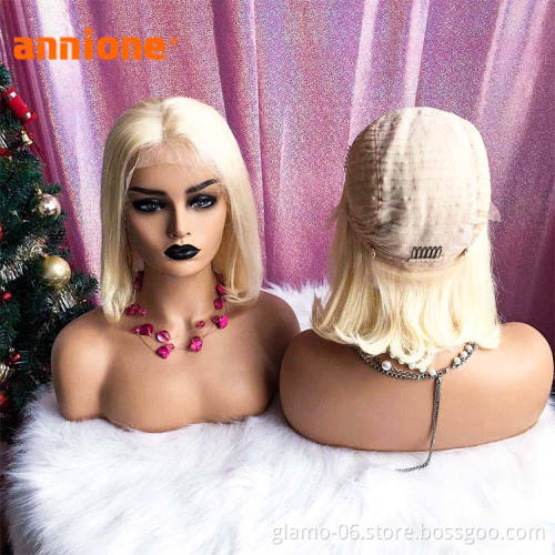 Cheap Price Short Bob Human Hair Wig,8inch-16 inch Blonde Bob 613 Lace Front Wig,Short Curly Bob Wigs Human Hair Lace Front